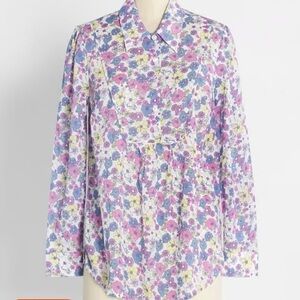 New ModCloth Flower Patch Pleasantries Popover Shirt